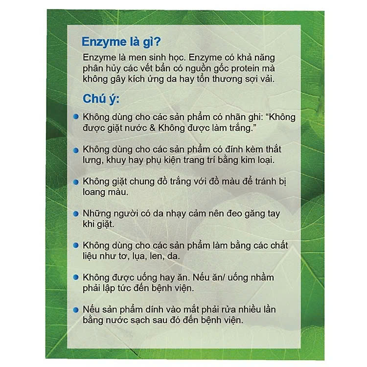 COMBO 3 Gói Bột Tẩy Quần Áo Thiên Nhiên chứa Baking Soda (12g x 1 gói)