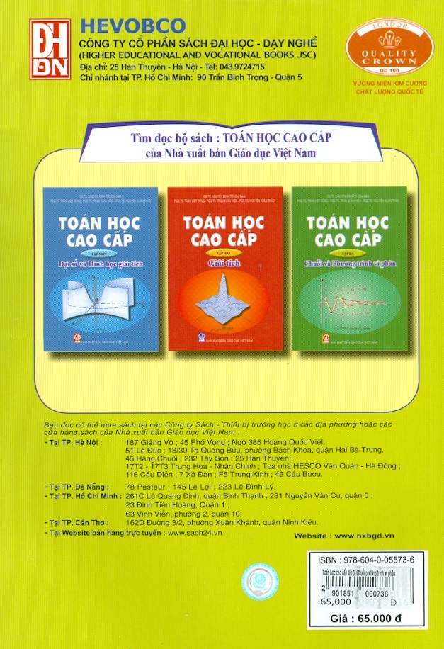 Toán Học Cao Cấp - Tập 3: Chuỗi Và Phương Trình Vi Phân