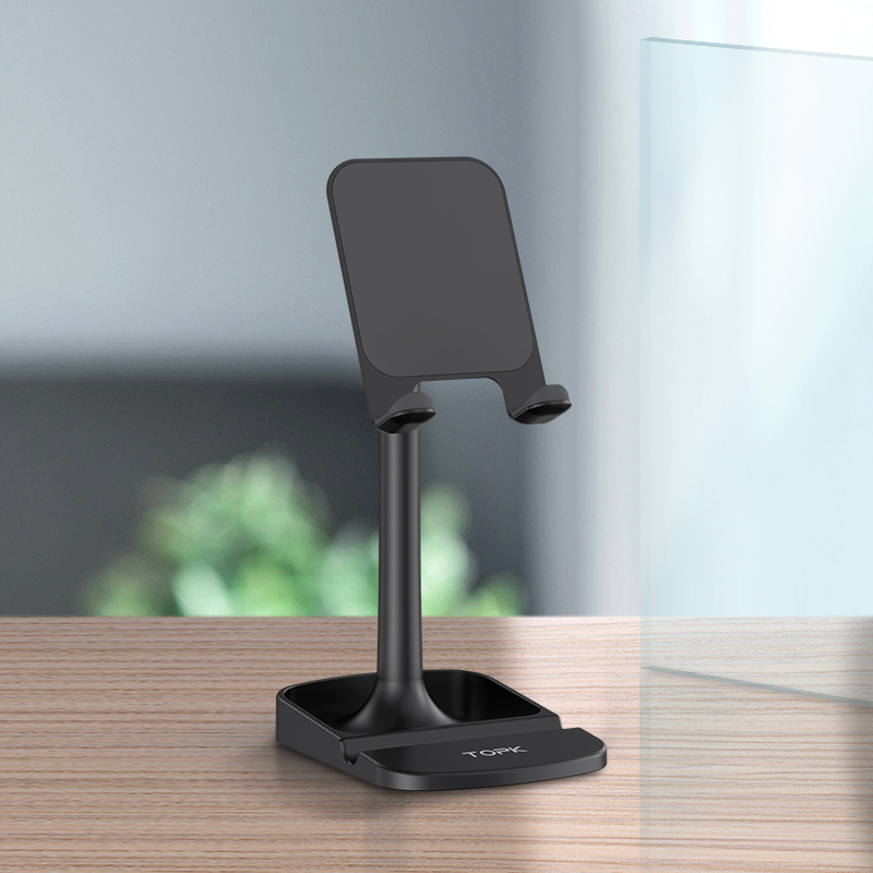 Giá đỡ điện thoại để bàn TOPK D23 Đế máy tính bảng có thể xoay được cho iPhone iPad HUAWEI Xiaomi OPPO Vivo - Hàng chính hãng