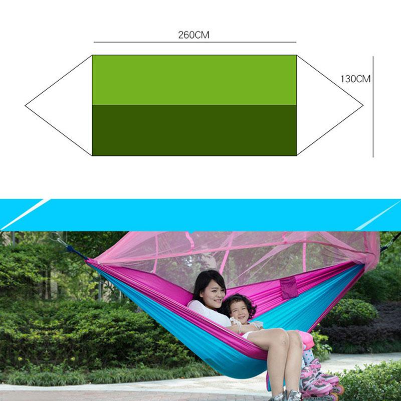 Võng Với Đèn Bắt Muỗi Ngoài Trời Đồ Nội Thất Cao Cấp Vải Dù Treo Giường Săn Bắn Ngủ Xoay