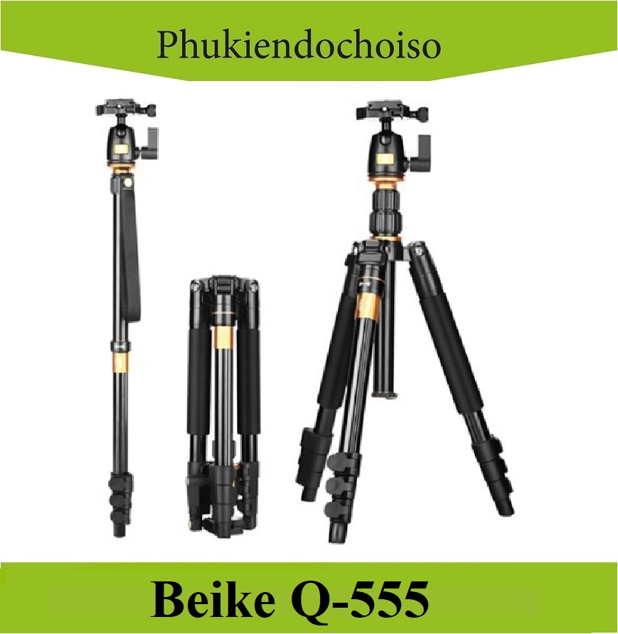 Chân máy ảnh Tripod BEIKE Q-555, Hàng chính hãng