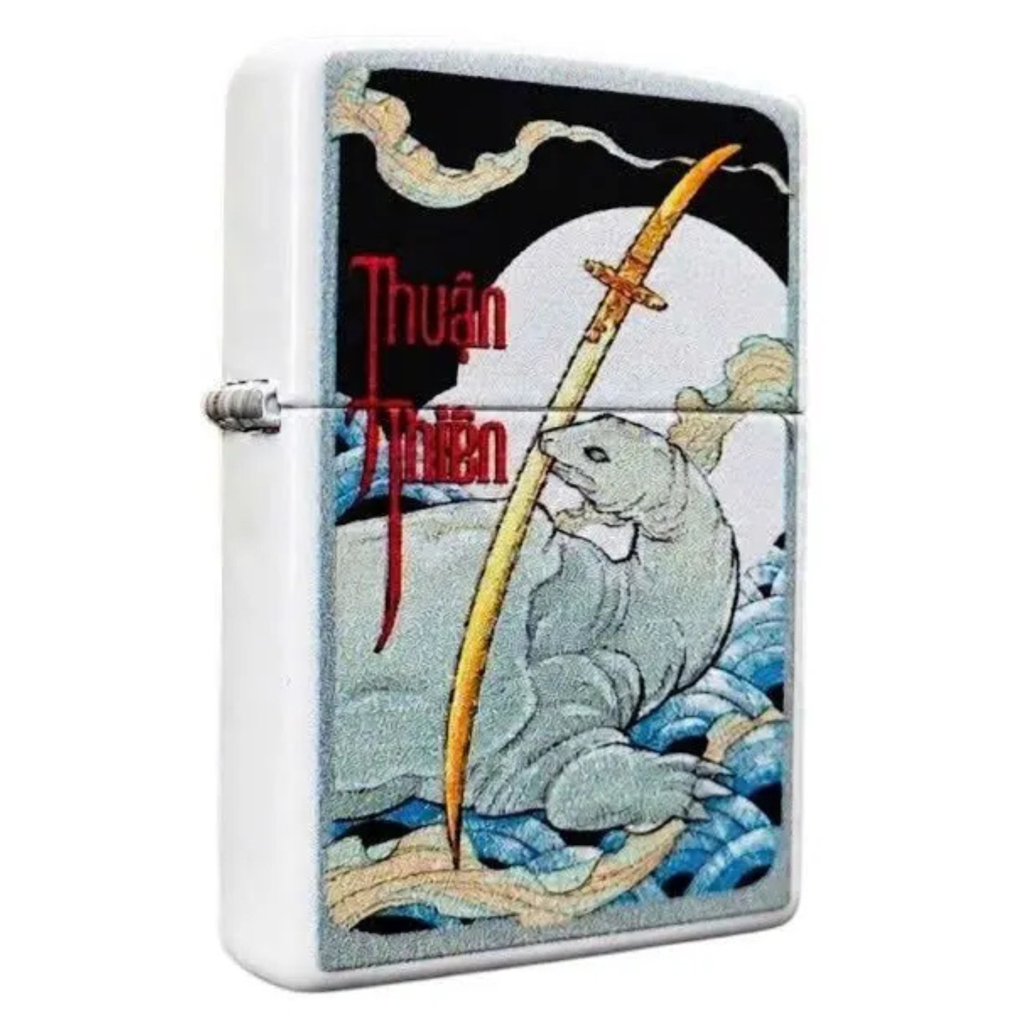 Zippo Kiếm Thuận Thiên Cổ Điển Vẽ Tay - Bật Lửa Chính Hãng Mỹ | Chịu Được Trong Thời Tiết Khắc Nghiệt