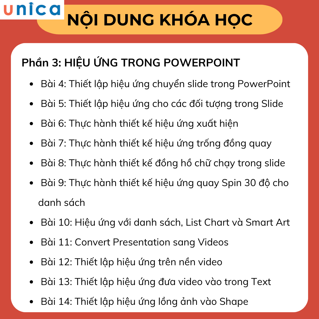 Khóa học hướng dẫn thực hành POWERPOINT từ cơ bản đến nâng cao