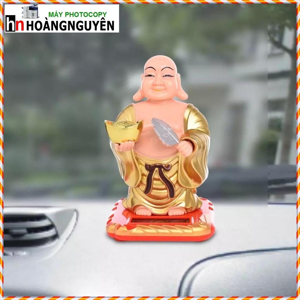 PHẬT DI LẠC DÁNG ĐỨNG VẪY QUẠT GẬT ĐẦU CHẠY NĂNG LƯỢNG MẶT TRỜI ĐEM MAY MẮN