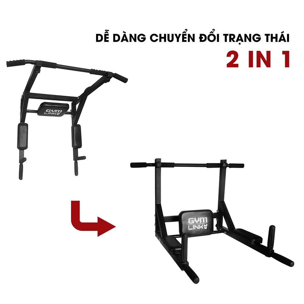 Xà đơn khoan tường đa năng Gymlink Wall Pull Up Bar GLS1009