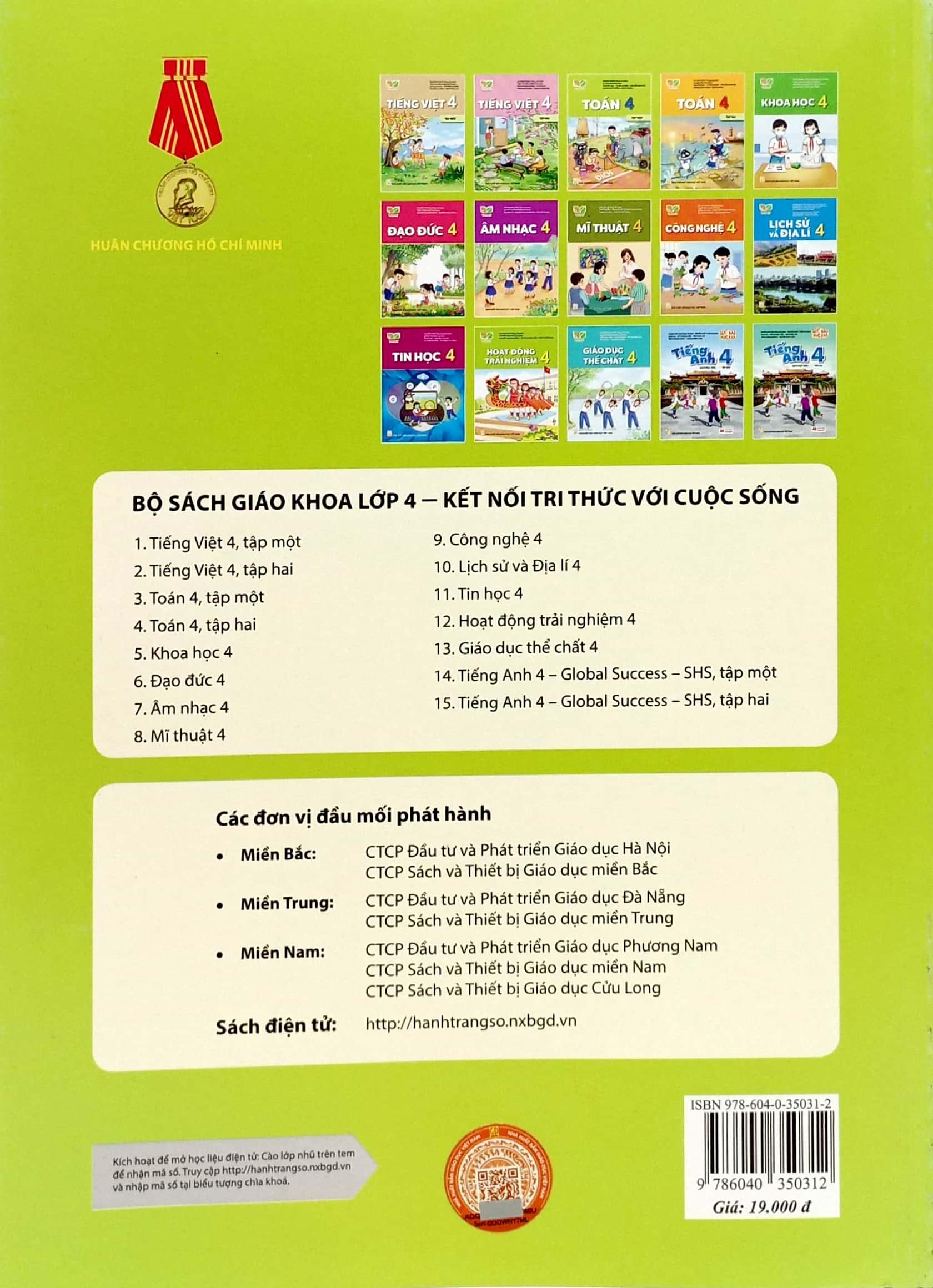 Sách Giáo Khoa Toán 4 - Tập 1 (Kết Nối Tri Thức) (Chuẩn)