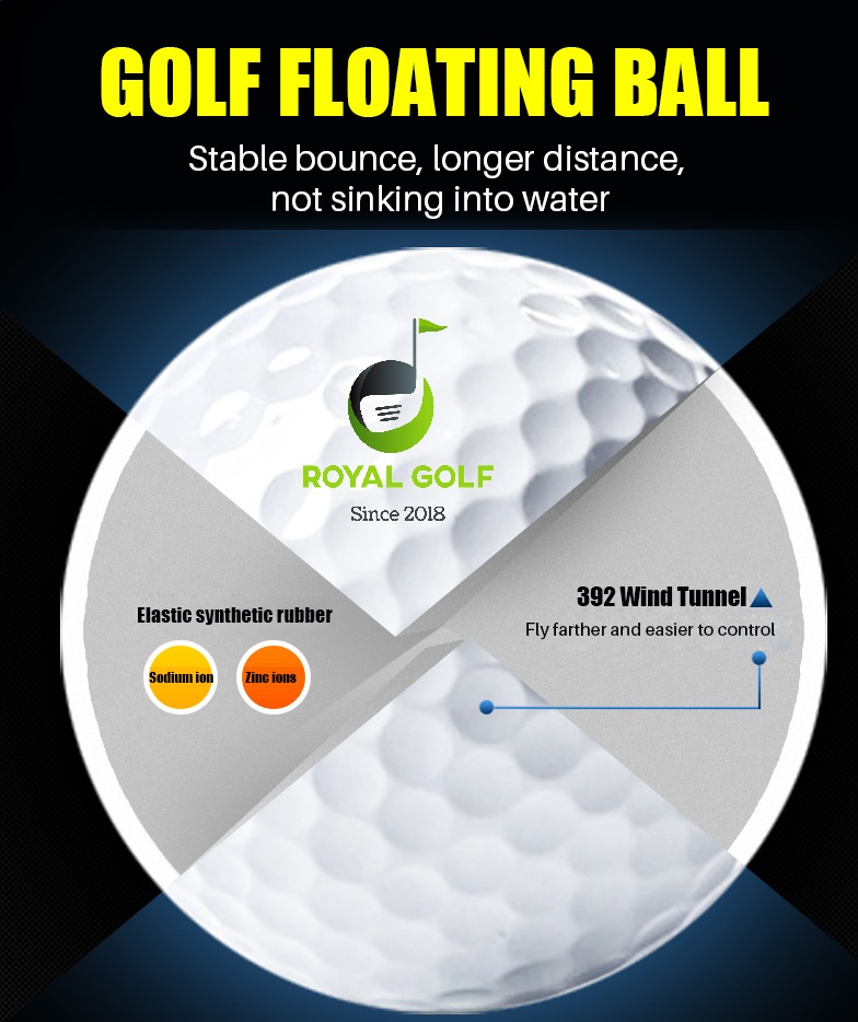 SET 10 BÓNG GOLF LÕI KÉP NỔI TRÊN MẶT NƯỚC