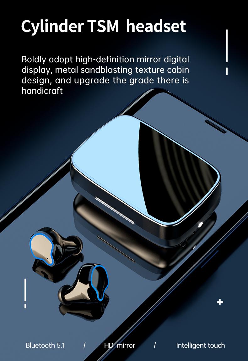 M9 Bluetooth 5.1 Không Dây Tai Nghe HIFI Mini-Tai Thể Thao Chạy Bộ Tai Nghe Hỗ Trợ IOS/Android Điện Thoại HD Gọi