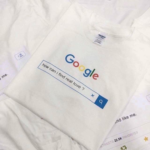 Áo thun chữ goog có size lớn