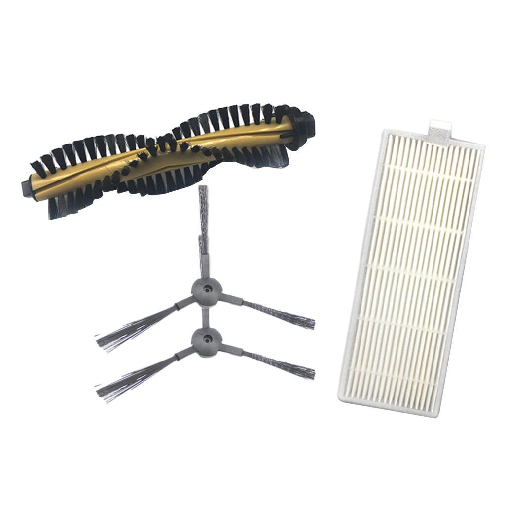 Replacement Side Brush Filter Main Brush Kit for ILIFE A4 Vacuum Cleaner