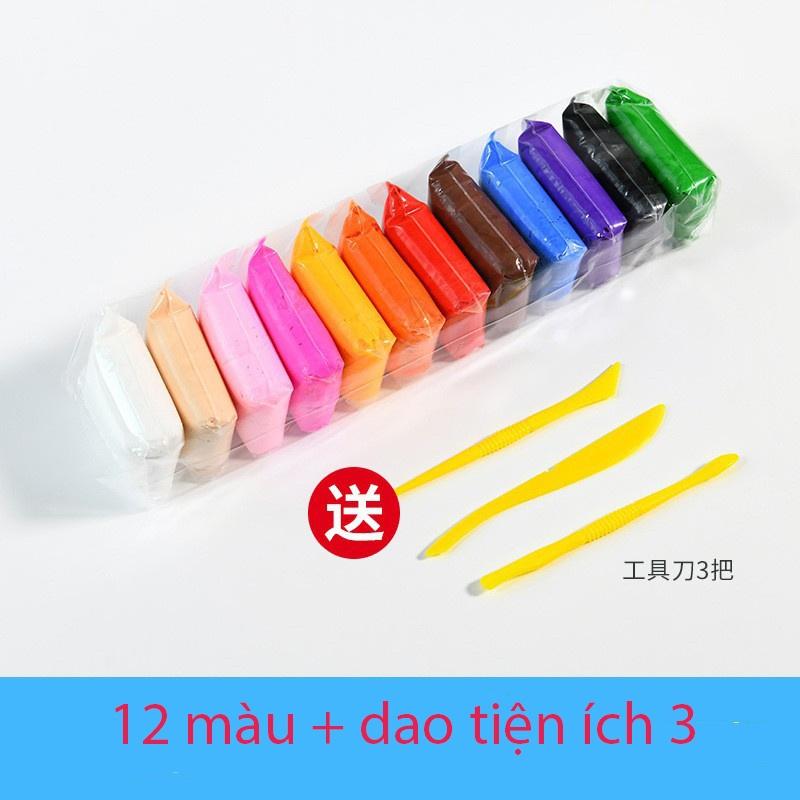 ĐẤT SÉT ĐẤT NẶN TỰ KHÔ CAO CẤP AIR DRY CLAY SIÊU NHẸ, AN TOÀN, KHÔNG DÍNH TAY CHO BÉ DỄ DÀNG PHỐI MÀU VÀ TẠO HÌNH