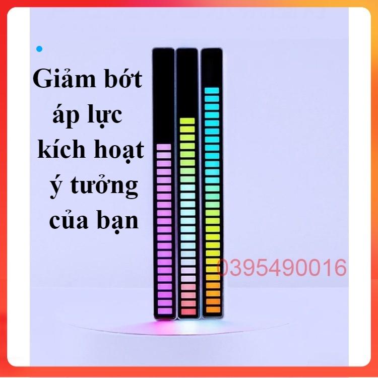 Thanh Đèn Led RGB Nháy Theo Nhạc 16 Triệu Màu, Cảm Ứng Âm Thanh Thông Minh, LED sân khấu DJ, trang trí nội thất ô tô