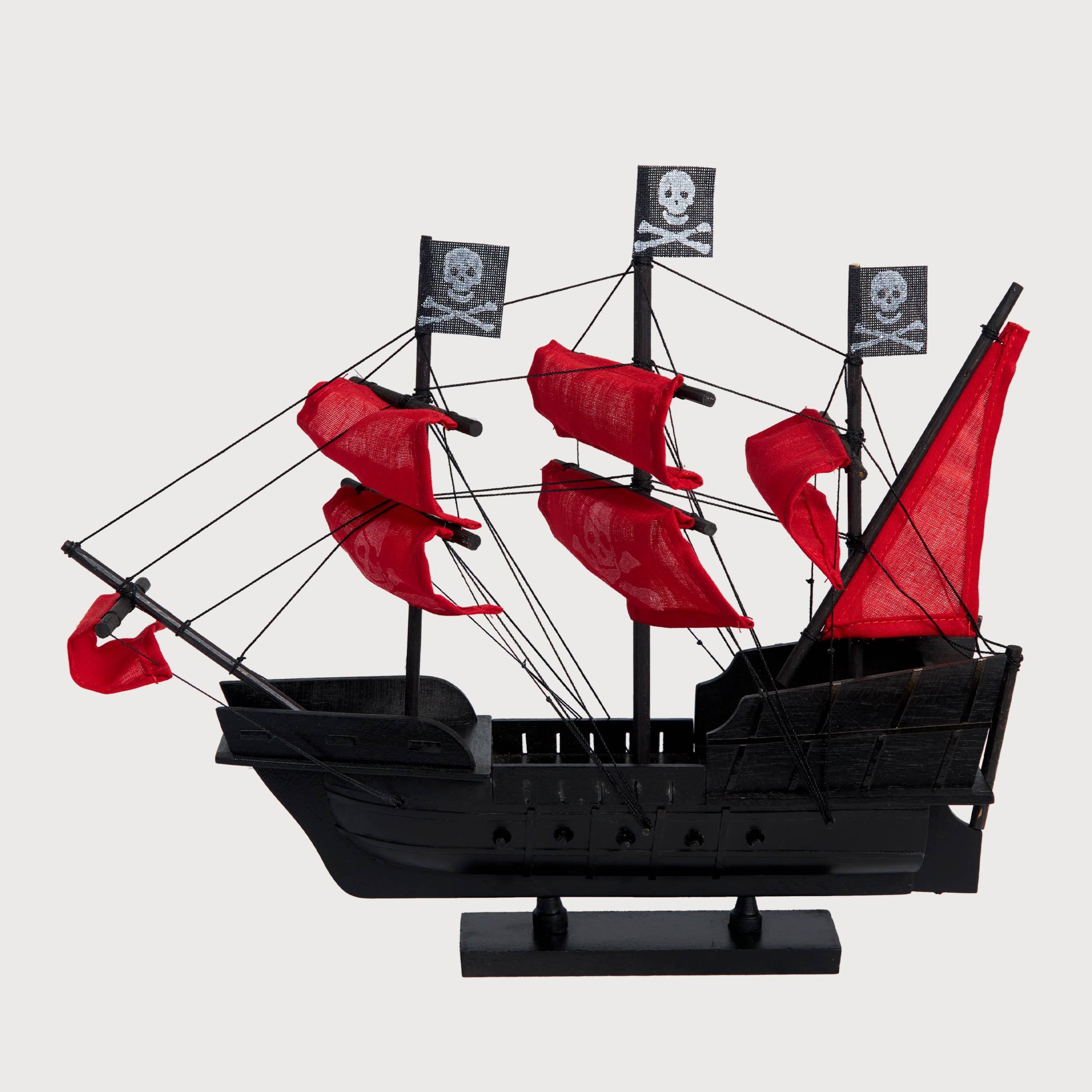 Mô hình Thuyền Cổ BLACK PEARL/ Red cao cấp, mô hình gỗ tự nhiên, lắp ráp sẵn 1st FURNITURE bằng gỗ tự nhiên cao câ