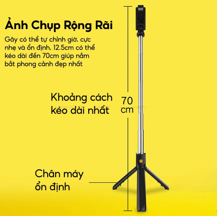 Cây Livestream, Quay TikTok, Giá Đỡ Điện thoại Chụp Hình, Chụp Ảnh