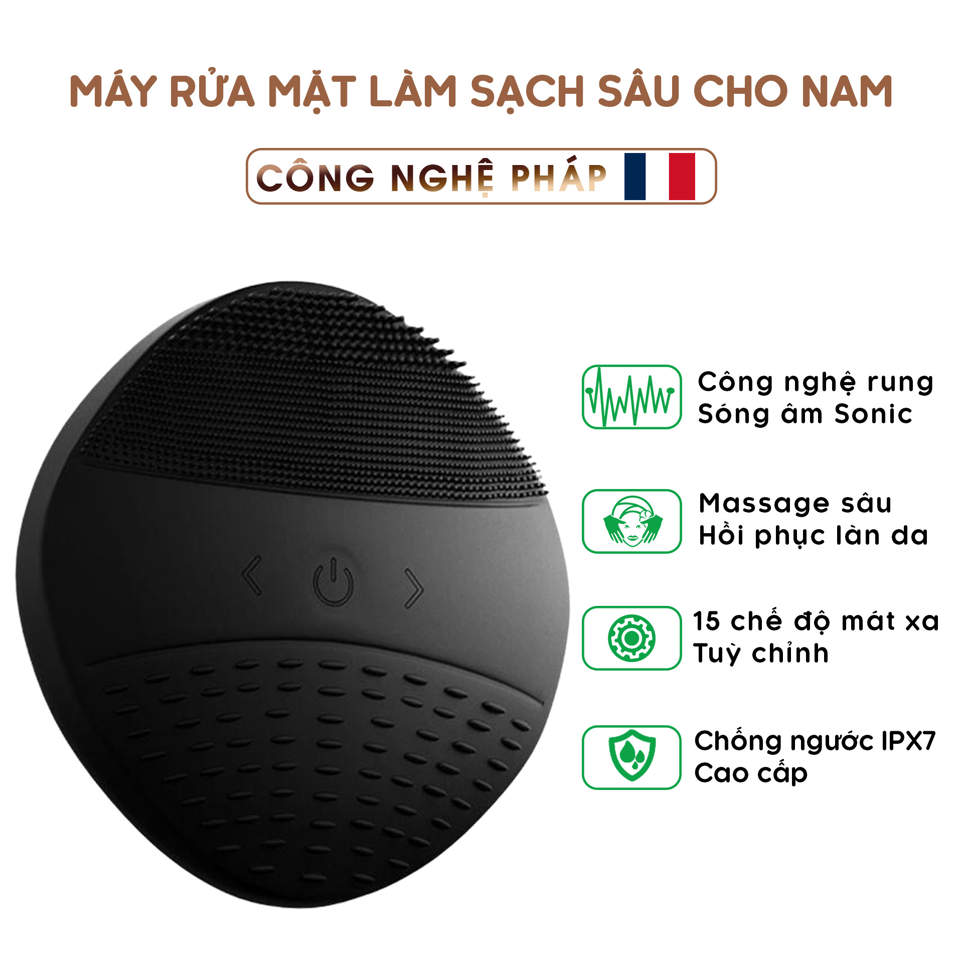 Máy Rửa Mặt Cho Nam Công Nghệ Làm Sạch Dành Riêng Cho Đàn Ông