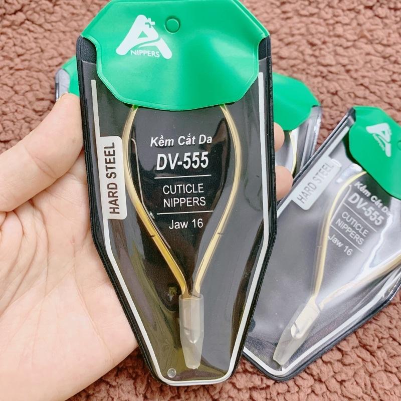 Kềm nhặt da DV555, kìm cắt da DV555 vàng A+, kìm nhặt da cổ vuông
