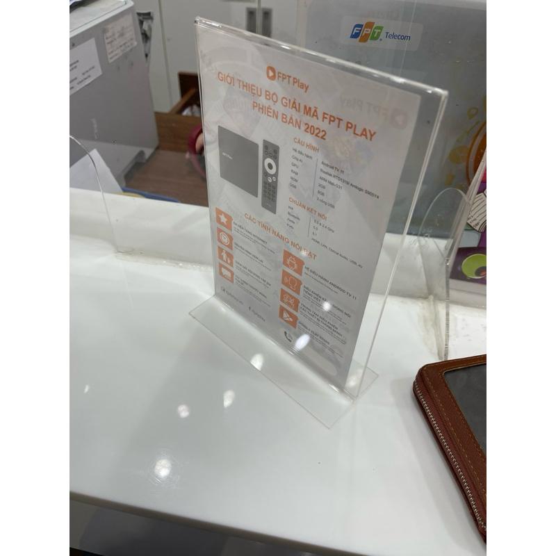 Acrylic Menu mica A4 A5 A6