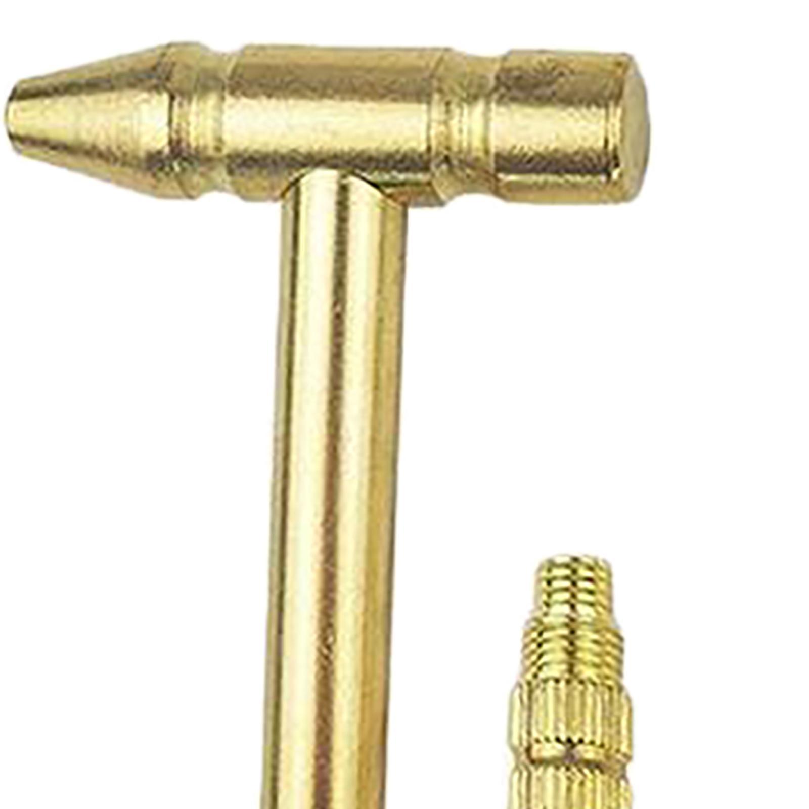 5 in 1 Multifunctional Mini Hammer Screwdriver Copper-Plated Hand Tools for Jewelers