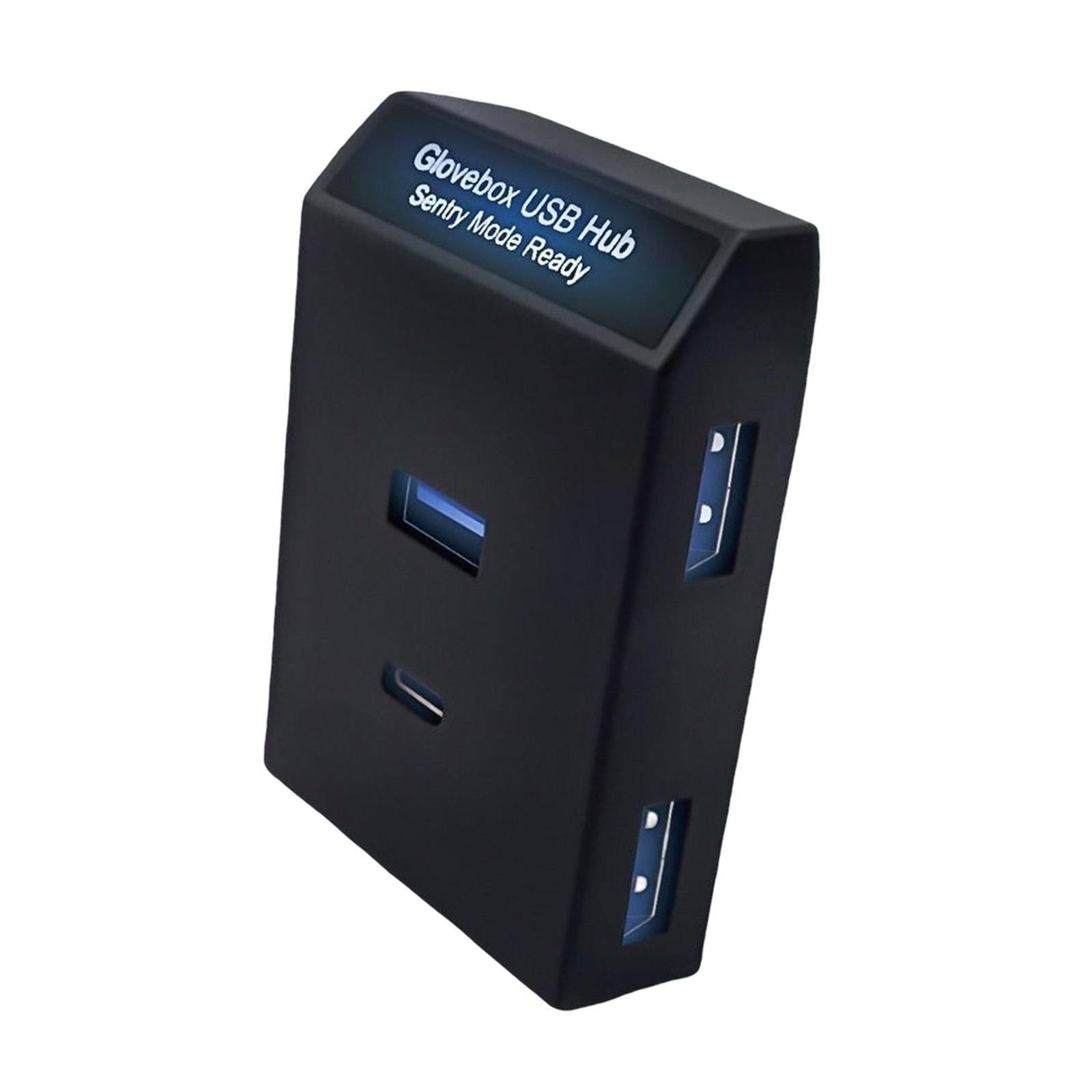 USB Hub Music Listening Fast Charge USB Docking Station for Model Y