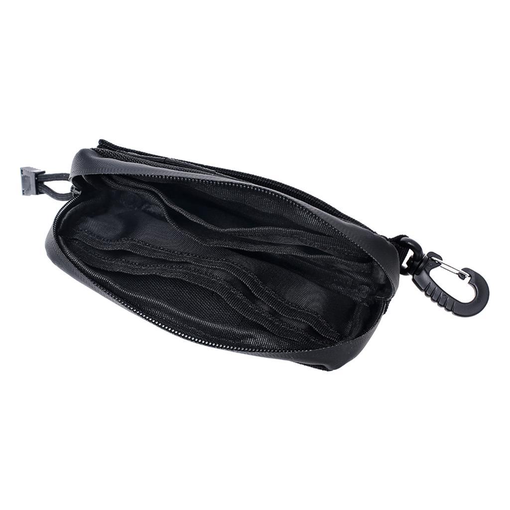 2 Pieces Nylon Waterproof Mini Wallet Card Money Key Pack Waist Bag Pack