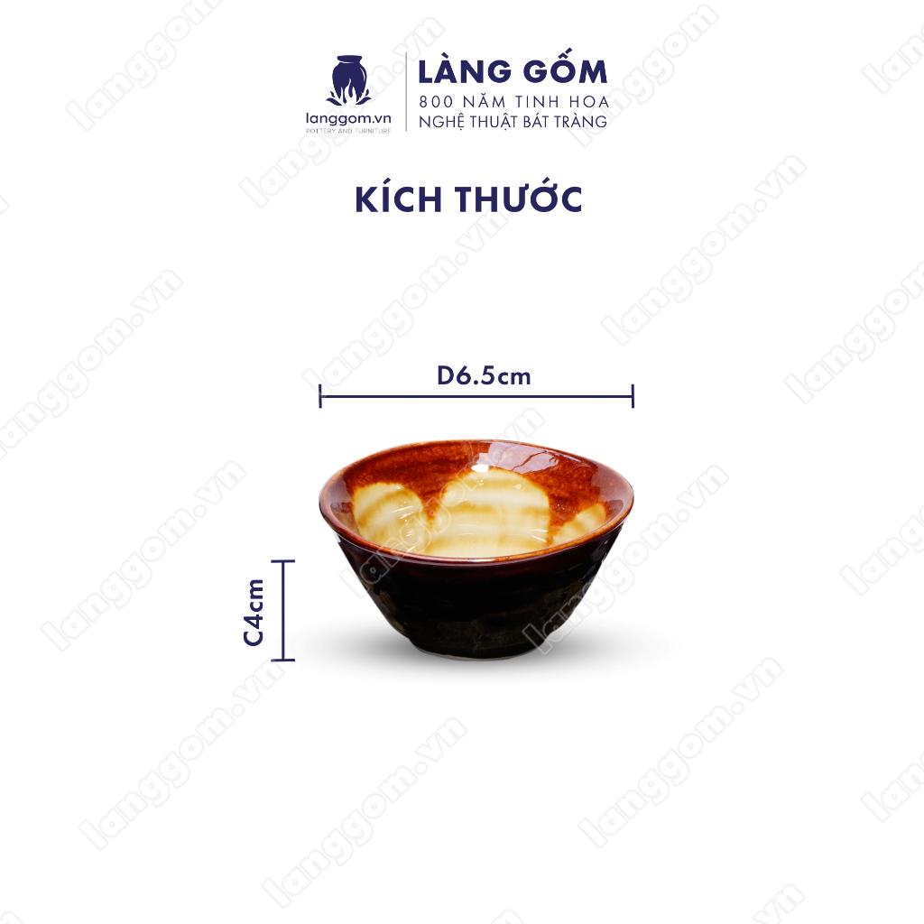 Bộ ấm chén Men hỏa biến giỏ cá - Gốm sứ Bát Tràng - Làng Gốm
