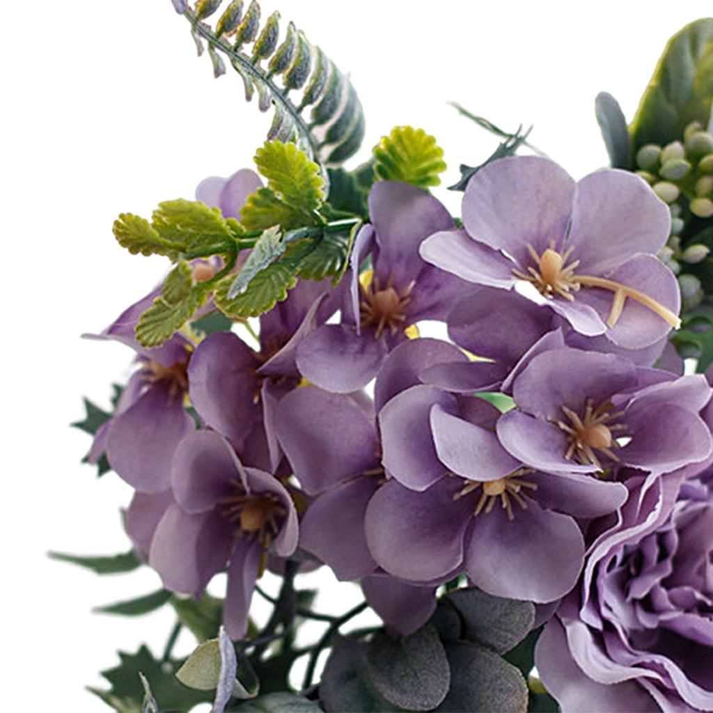 Artificial Fake Rose Flowers Bunch Bouquet Home Wedding Party Decor A