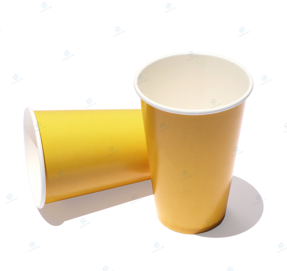 [KV] Ly giấy 16oz~472ml - Lốc 50 ly giấy có in màu đơn sắc