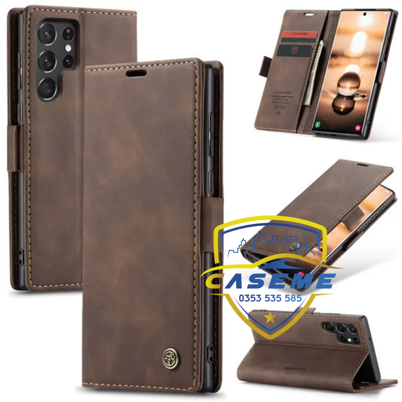 Bao da dạng ví dành cho Samsung Galaxy S22 Ultra hàng chính hãng Caseme