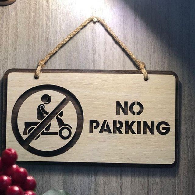  Bảng cấm đỗ xe No Parking 20x11cm