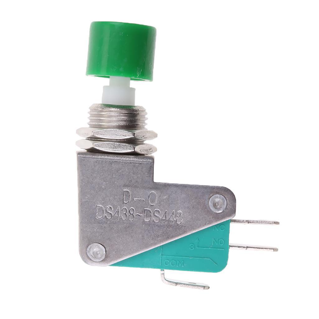 2xMicro Switch DS438-448 Tactile Push Button Switch 15A 125/250VAC Green