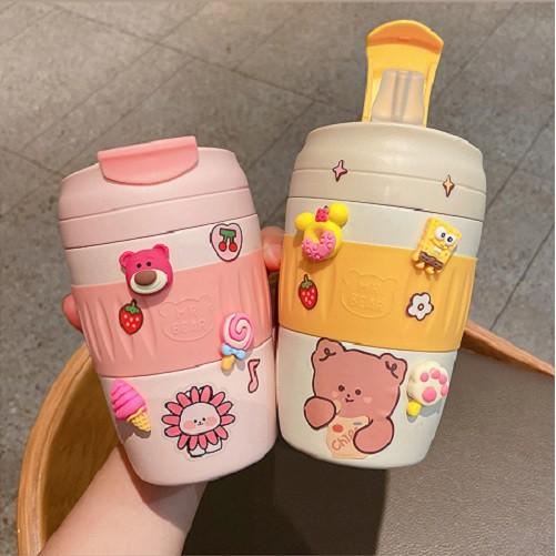 Bình nước cute, bình nước bình giữ nhiệt inox 304 an toàn, đựng nước