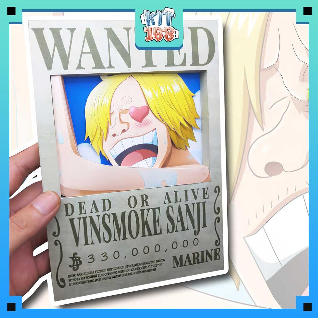 Mô hình giấy Anime Game Truy nã Sanji 3D - One Piece