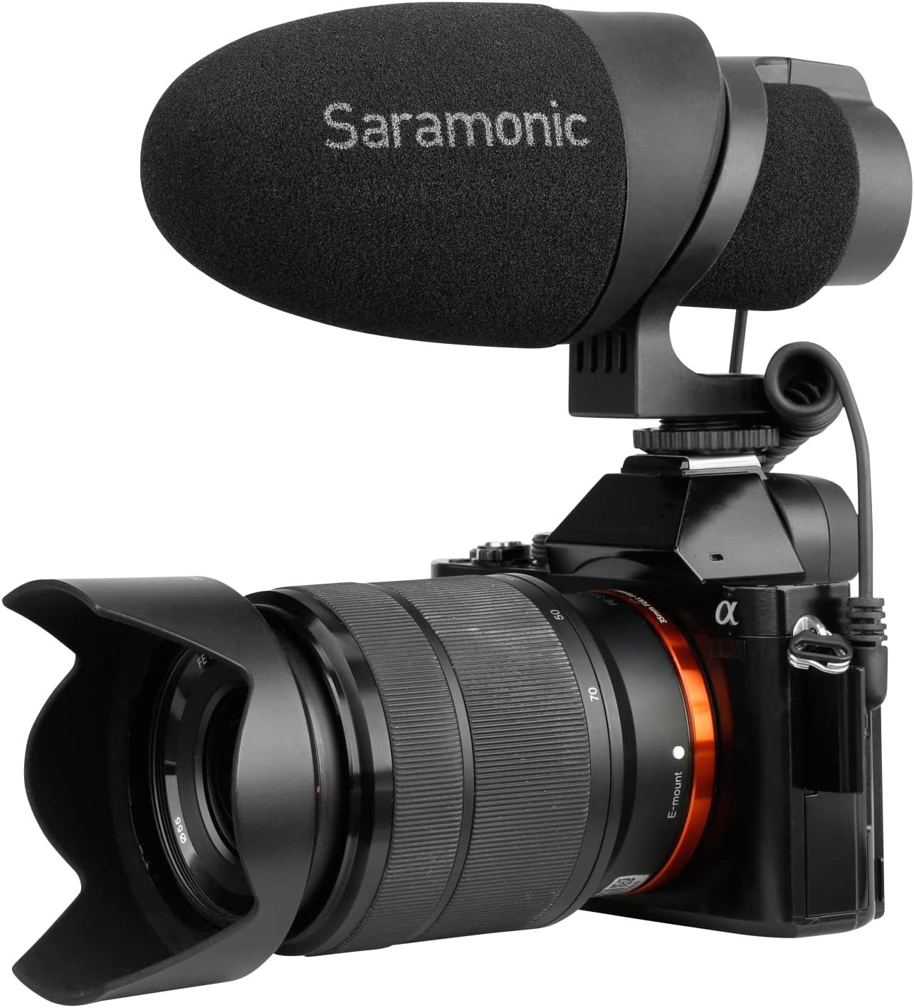 Saramonic Cammic, Micro Thu Âm Cho Điện Thoại &amp; Máy Ảnh DSLR Cổng 3.5mm TRS/TRRS - Hàng Chính Hãng