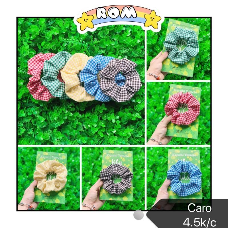 Cột tóc SCRUNCHIES caro vải đẹp