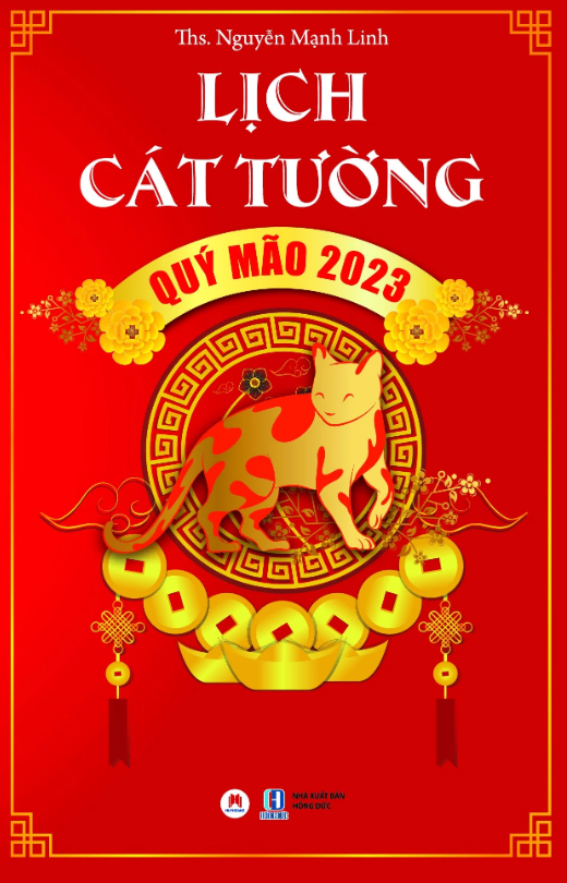 Sách LỊCH CÁT TƯỜNG QUÝ MÃO 2023 (minhhangbooks)