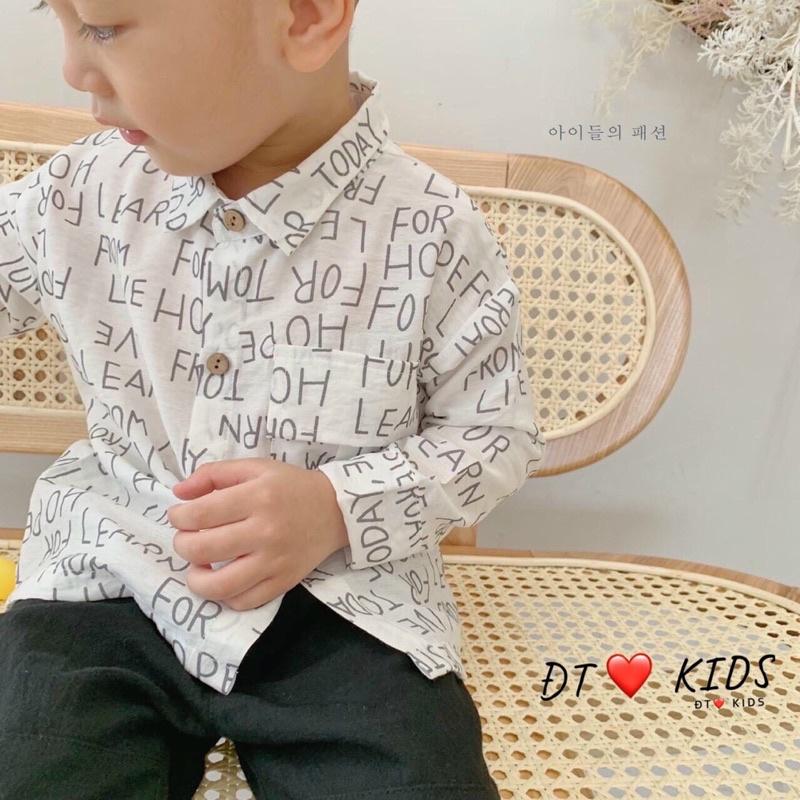 Bộ sơ mi đũi sành điệu cho bé trai