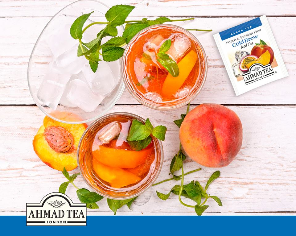 TRÀ PHA LẠNH AHMAD ANH QUỐC - ĐÀO - Peach & Passion Fruit Cold Brew - Đặc biệt phù hợp trong những ngày hè nóng nực