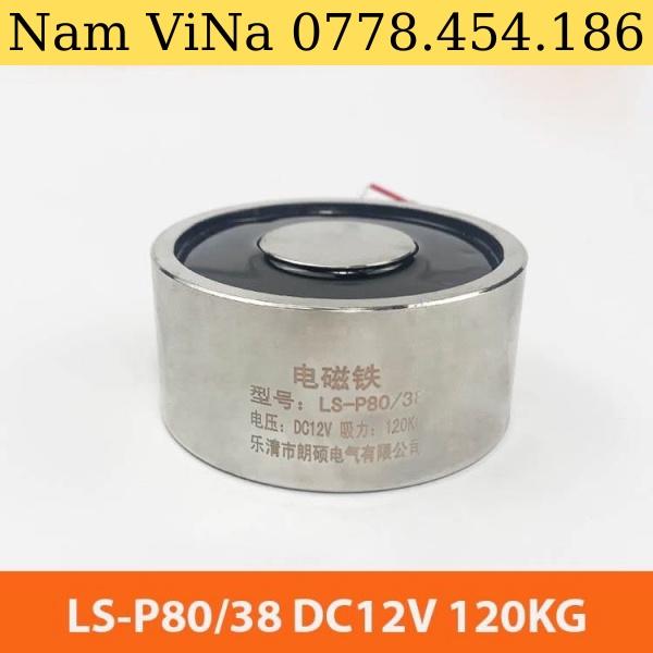 Nam châm điện LS-P80/38 12V 120KG