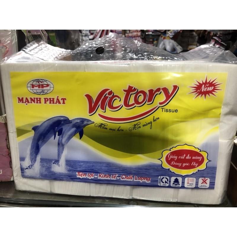 Khăn giấy ăn rút đa năng cao cấp Victory Tissue bịch 1 kg