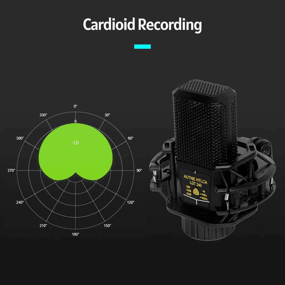 Micrô Podcasting ngưng tụ hình vuông đa hướng cho điện thoại thông minh phát trực tiếp