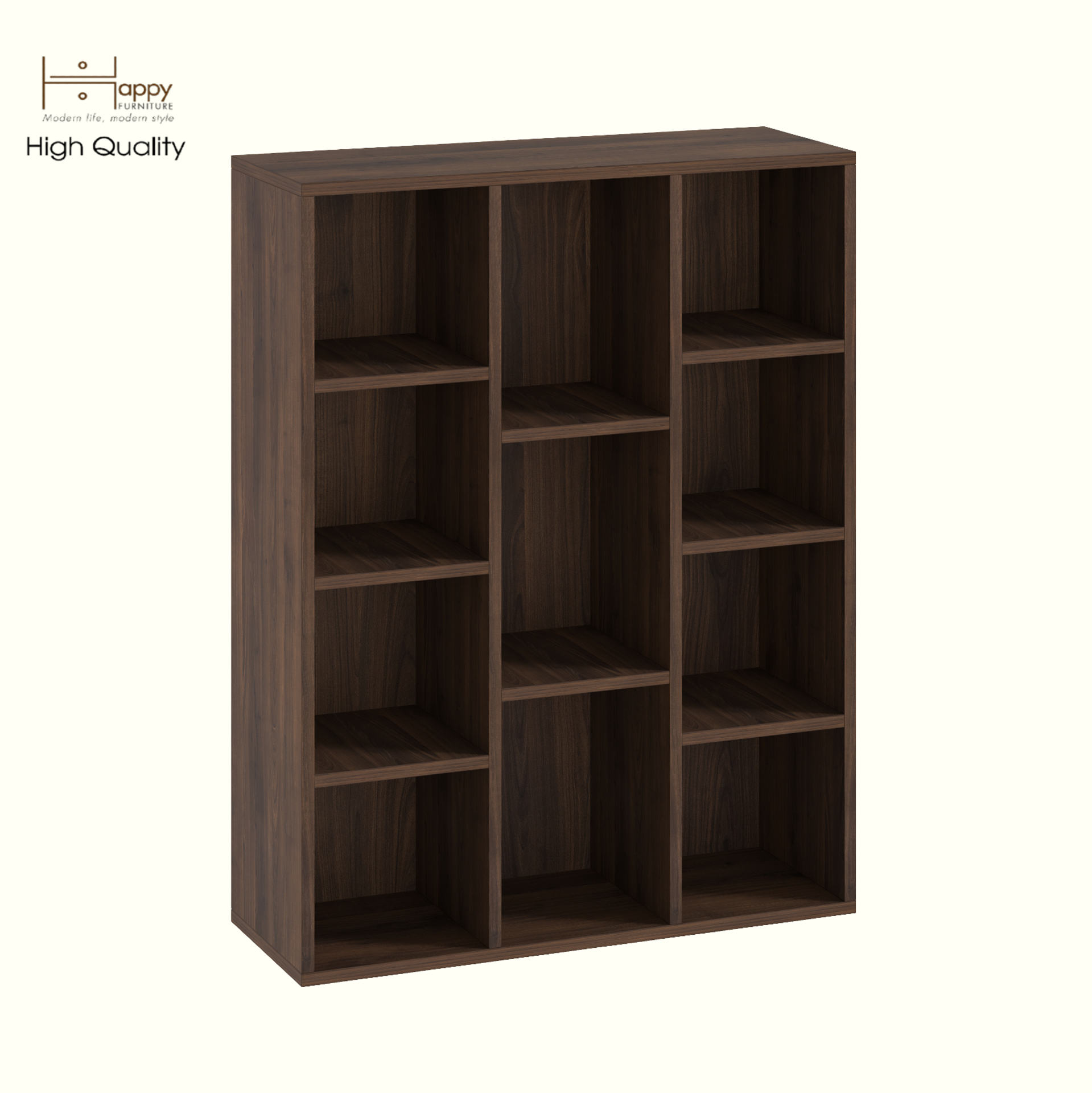 HAPPY FURNITURE , Kệ sách nhiều ngăn - CATY , KSA_098 , 77cm x 28cm x 100cm DxRxC