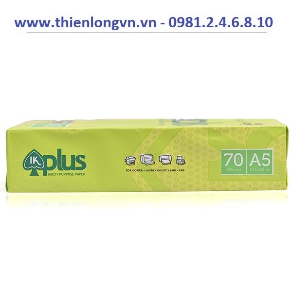 Giấy IK Plus khổ A5 định lượng 70 gsm