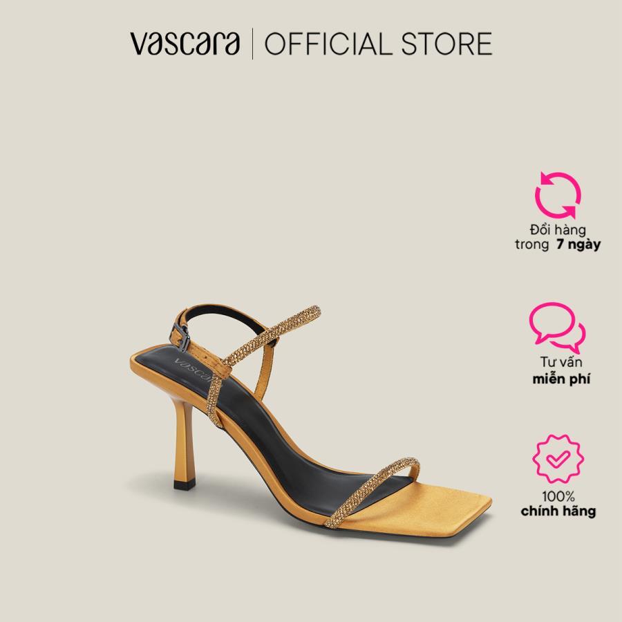 Vascara Giày Sandal Cao Gót Nhấn Quai  - SDN 0751