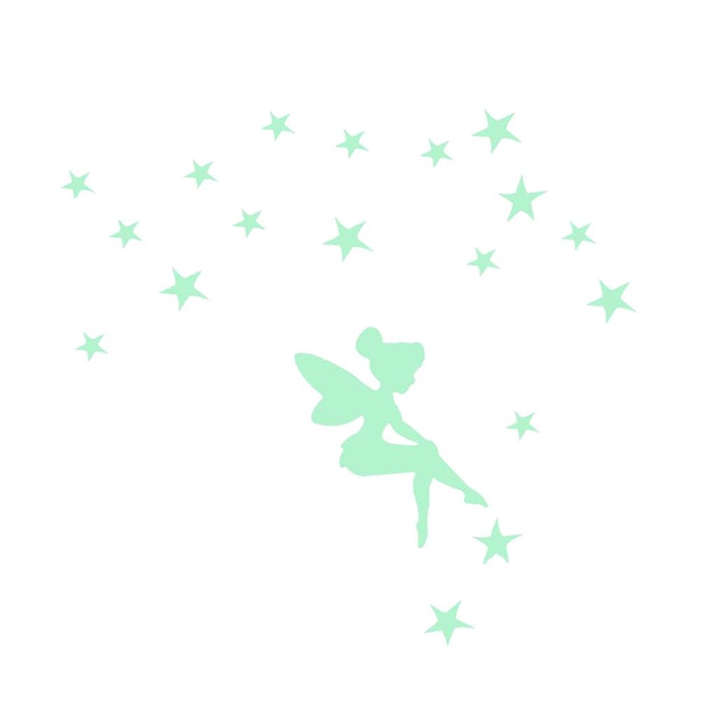 Home Switch Cover Wall Light Socket Glow in the Dark Stickers Decor Stars