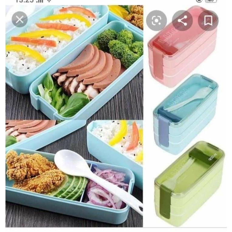 HỘP CƠM 3 TẦNG LÚA MẠCH GIỮ NHIỆT-HỘP CƠM LÚA MẠCH VĂN PHÒNG
