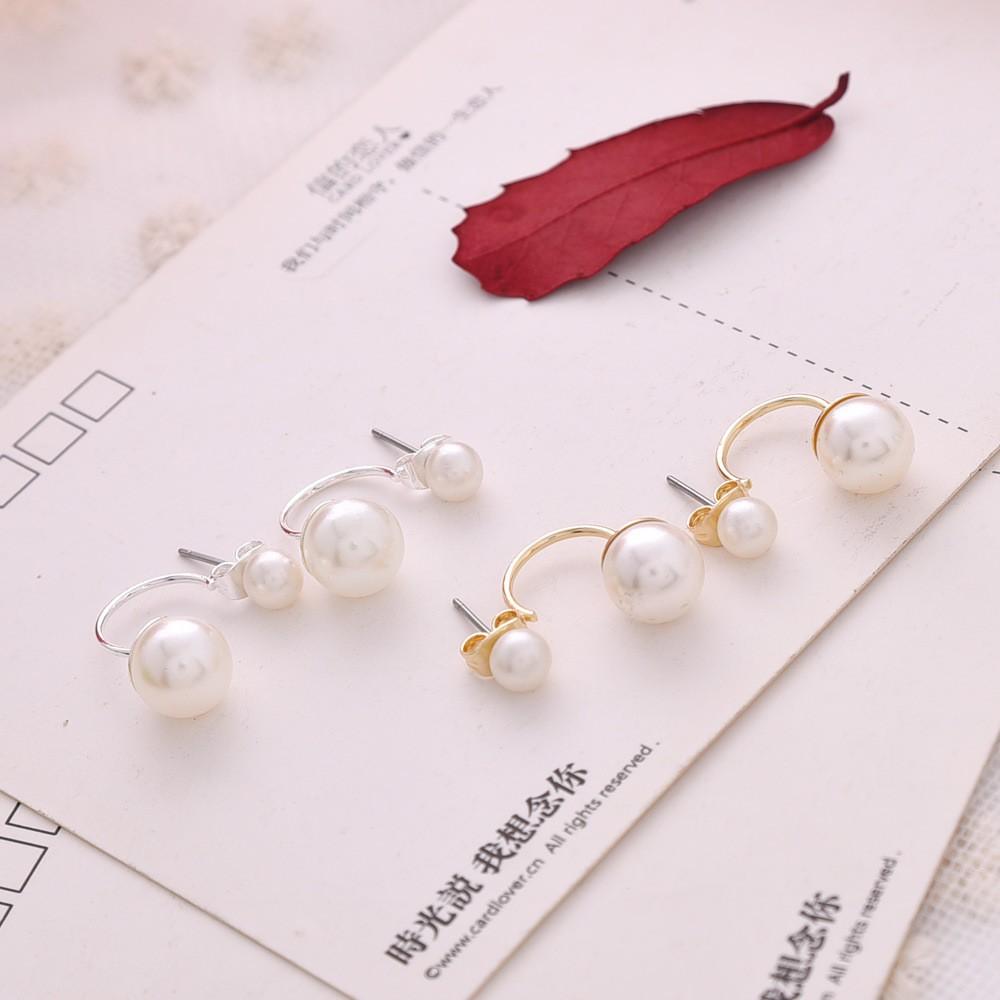 Bông tai đính ngọc trắng