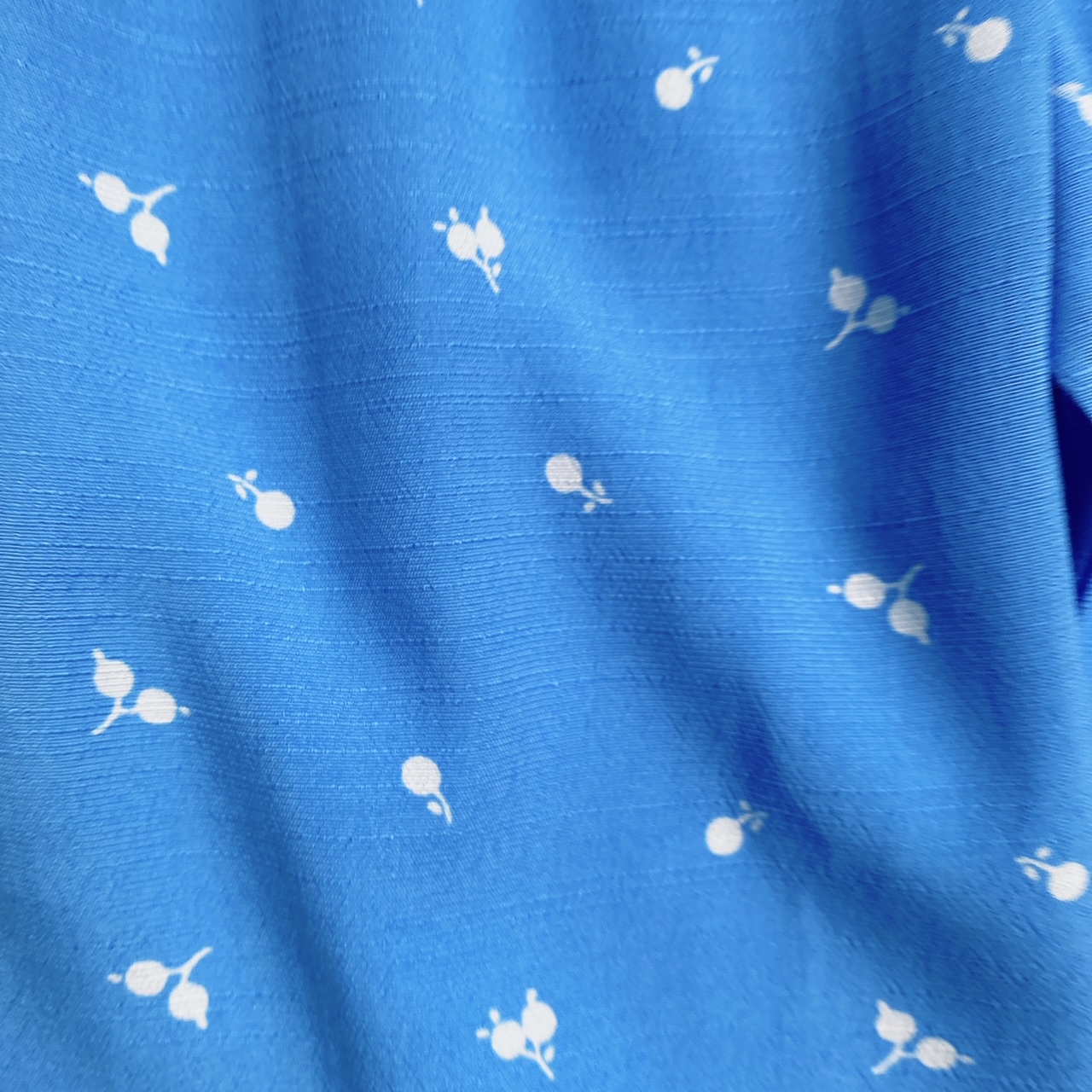 Bộ hai dây bé gái lụa hoa xanh