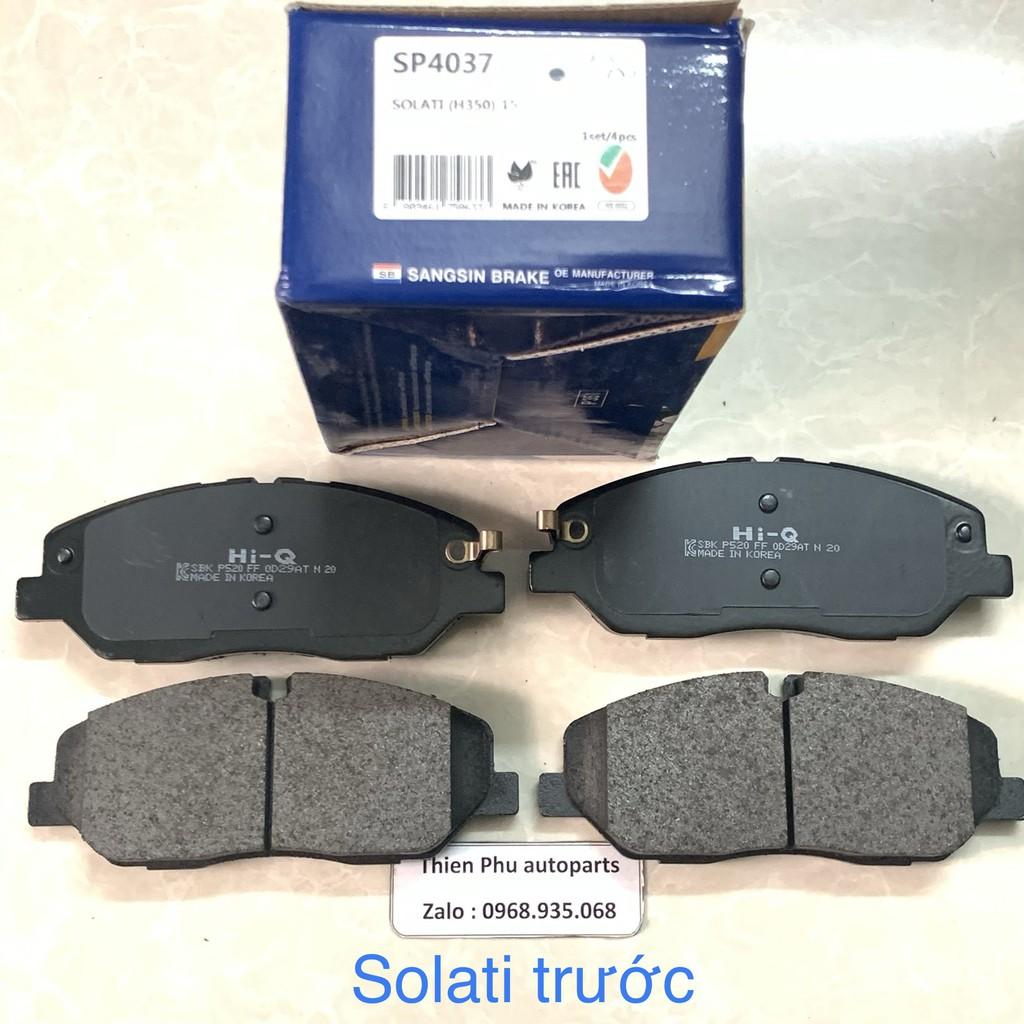 Má phanh chính hãng Hi-Q cho Hyundai Solati trước H350 - Bố thắng trước. OEM Brake Pad : 5810159A00 5810159A10