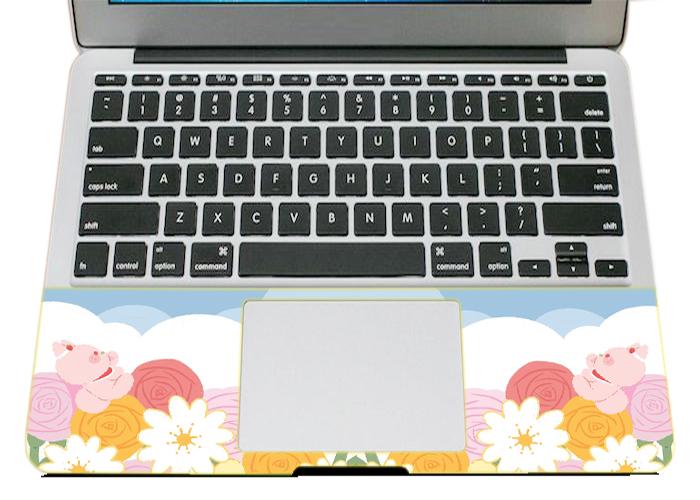 Mẫu Dán Skin Trang Trí Mặt Ngoài + Lót Tay Laptop Hoạt Hình LTHH - 851