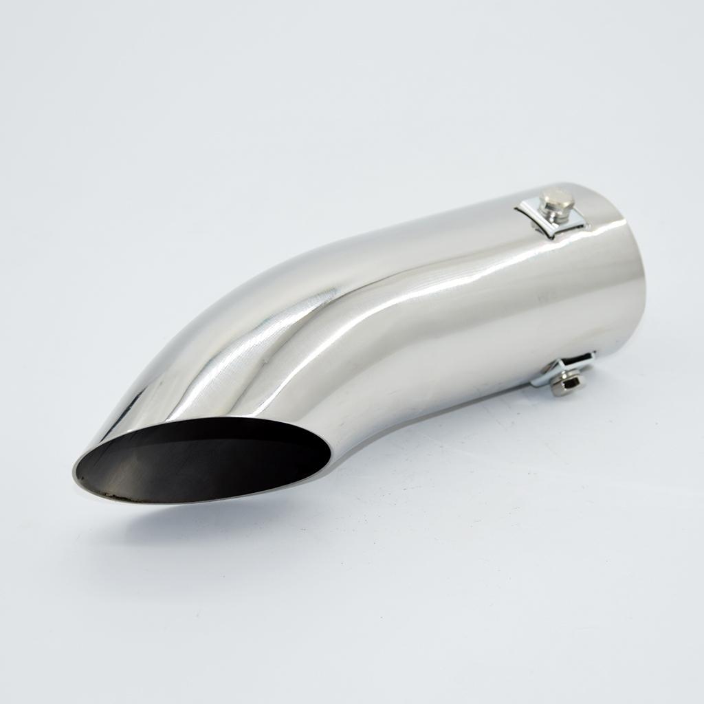 Chrome Thép Không Gỉ Xe SUV Sau Vòng Ống Thoát Khí Đuôi Bịt Đầu 59 Mm